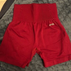Aybl size small red shorts